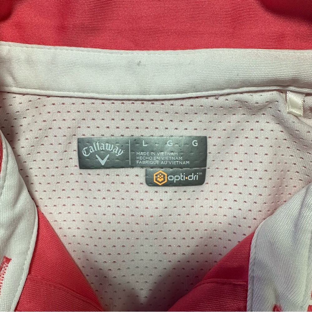 Callaway Opti-Dri Pink Golf Polo L - Picture 3 of 7